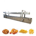 Automatic Belt Type Continuous Nuts Peanuts Frying Machine